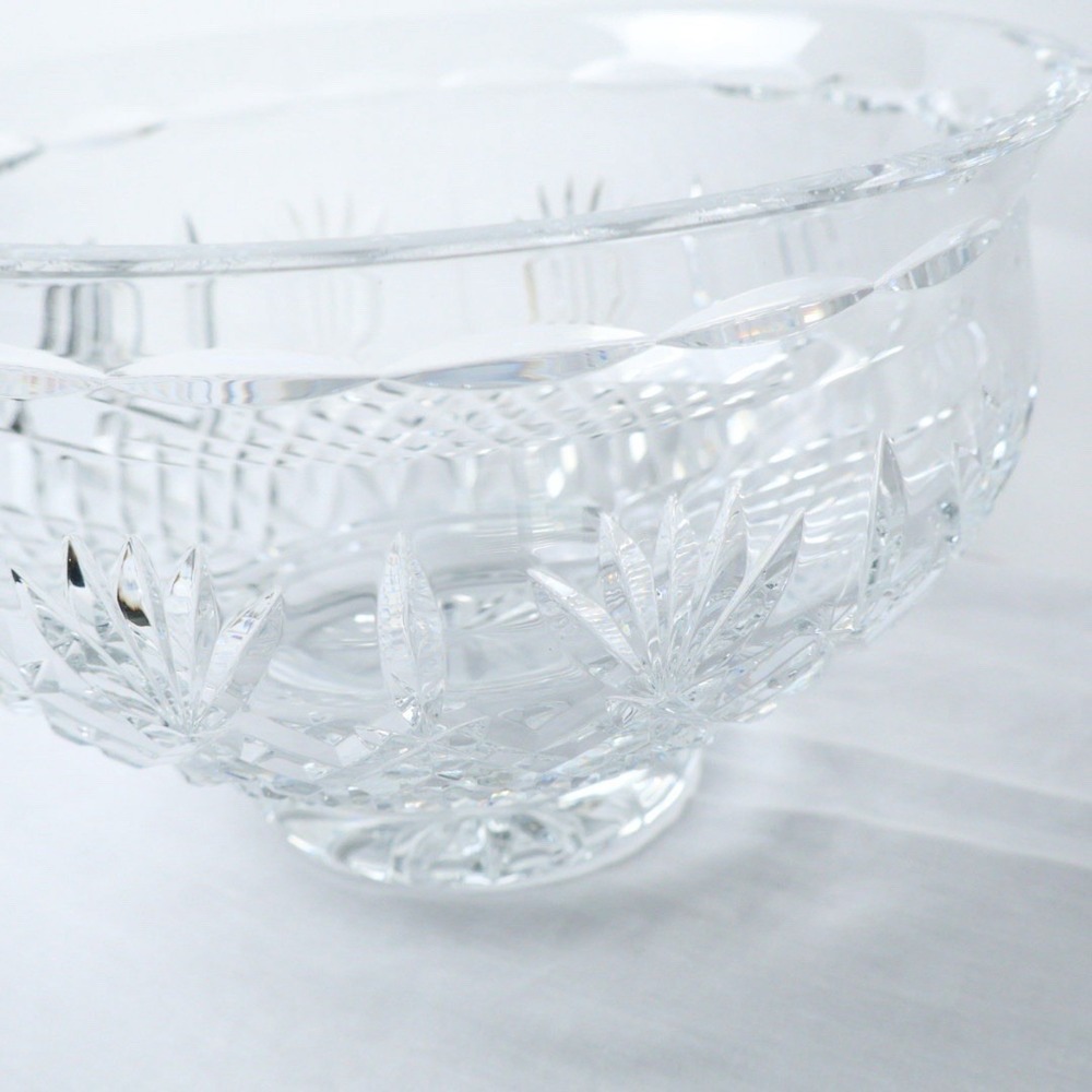 Waterford Killarney Irish Crystal Bowl 10" × 6" Hand Cut Elegant Centerpiece NEW - Picture 6 of 9